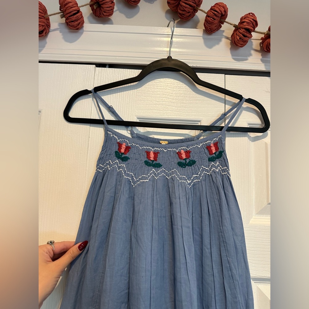 Free People Tip Toeing Tulip Midi Dress - Picture 3 of 5